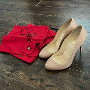 Christian Louboutin, Patent Calf Blush, Size 36